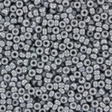 Miyuki rocailles Perlen 11/0 - Opaque gray luster 11-443